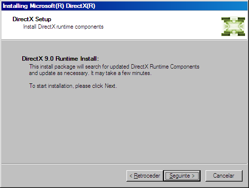 2.3 Instale o DirectX O Microsoft DirectX permite suporte de aceleração de hardware 3D no Windows 98, 2000 e Windows XP.