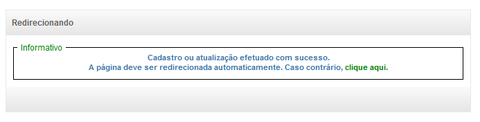 6) Altere os dados desejados e clique na ação Próximo ; 7) Altere os dados desejados e clique na ação Salvar ; 8) O sistema o redirecionará para a página inicial do sistema, automaticamente.