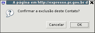 Clique no link Pessoas, no menu Catálogos à esquerdo da tela; Clique na letra correspondente à inicial do primeiro nome do contato que será removido; OU Clique em Todos para mostrar todos os