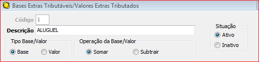 Receitas de locação de bens móveis e imóveis; Receita da venda de bens imóveis do ativo não-circulante; Juros sobre o Capital Próprio recebidos; Receitas decorrentes da execução por administração,