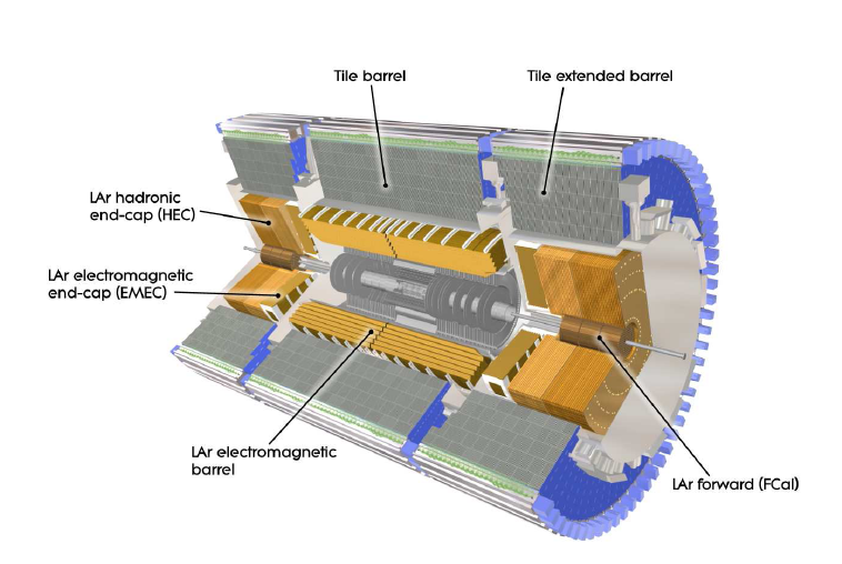 projetado para identicar e medir a energia das partículas que interagem através da orça electromagnética (elétrons e ótons) permitindo medidas de alta precisão, tanto em energia, quanto em posição.