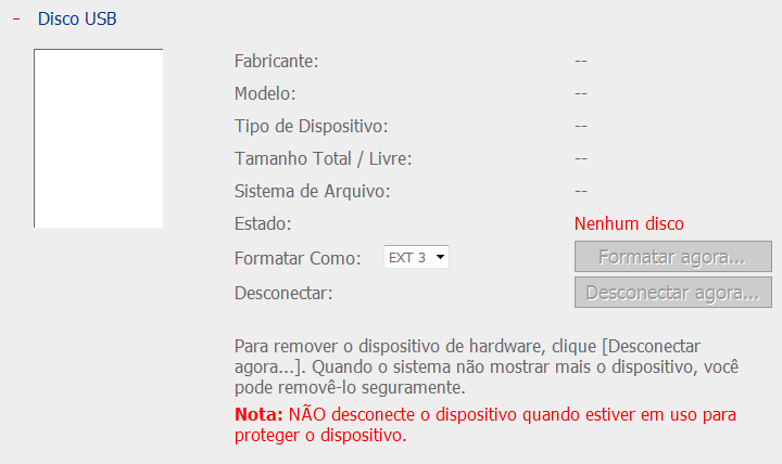 6.4.3 Disco USB O NVR suporta os discos USB para um armazenamento da cópia de segurança.