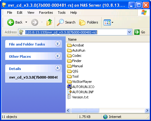 Pode pesquisar o CD-ROM e aceder ao seguinte conteúdo: Finder: O programa de configuração do QNAP Finder.