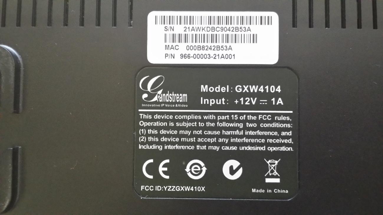 Conecte o gateway GXW 4104 à rede pela porta LAN.