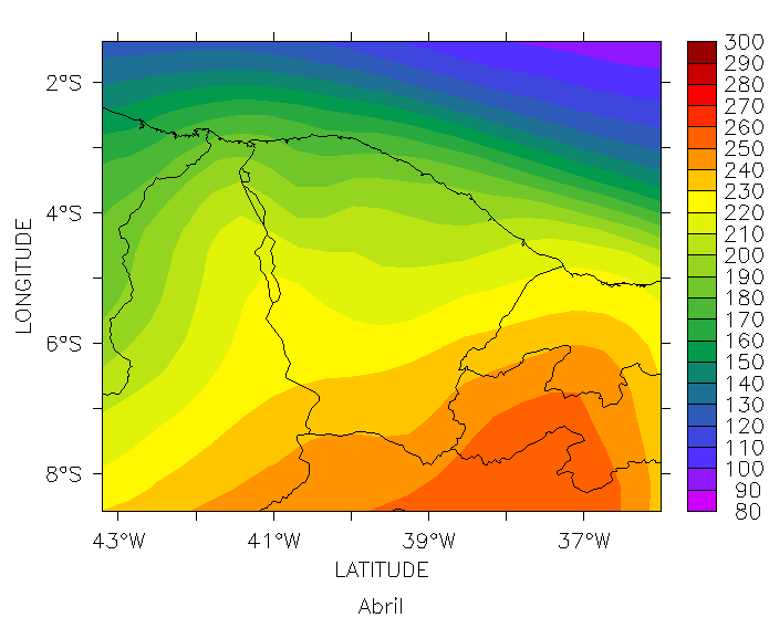 76 Observado/TOA x Fração de Cobertura de Nuvem 0,65 0,6 0,55 0,5 0,45 0,4 0,35 0,3 0,1 0,15 0,2 0,25 0,3 0,35 y = -0,6859x + 0,69 R 2 = 0,7034