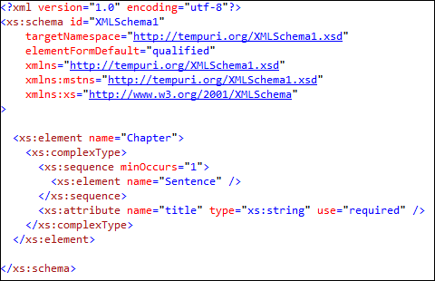 Schema força o XML a seguir totalmente suas regras, podendo especificar o nome de atributos, ordem em que aparecem, onde podem aparecer, etc.