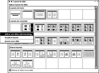 O Microsoft PowerPoint XP ajuda a organizar as idéias da apresentação. Para obter essa ajuda, utilize o Assistente de Auto Conteúdo do Microsoft PowerPoint XP.