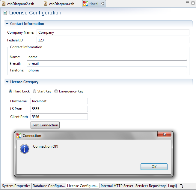 Veja abaixo os campos disponíveis na categoria de licença Hard Lock: License Category - Opção Hard Lock Hostname Nome ou endereço IP do servidor onde está carregado o TOTVS License Server (LS) com o