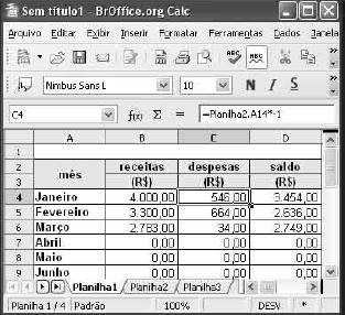 13. (Banco da Amazônia Técnico Científico Administração 2010) Para a criação de apresentações de slides com dados matemáticos, o Calc do BROffice oferece a possibilidade de inserção de uma planilha