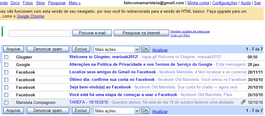 Uma nova tela será exibida, depois que você clicar em START GLOGGING. Essa tela te informará o seguinte: Nós mandamos uma mensagem de confirmação para o e-mail que você cadastrou.