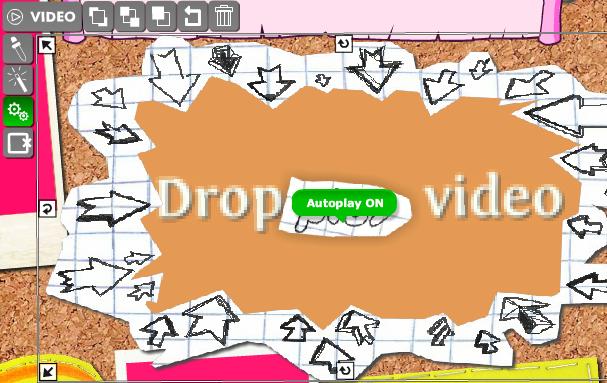 PASSO 5: COMO INSERIR UM VÍDEO Ao clicar sobre um elemento onde está escrito drop a video, você pode inserir um vídeo.