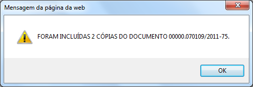 e) A funcionalidade GERAR VIAS possibilita que se gere uma ou mais cópias de um documento que esteja na unidade do usuário. Informe o número do documento e acione o botão PESQUISAR.