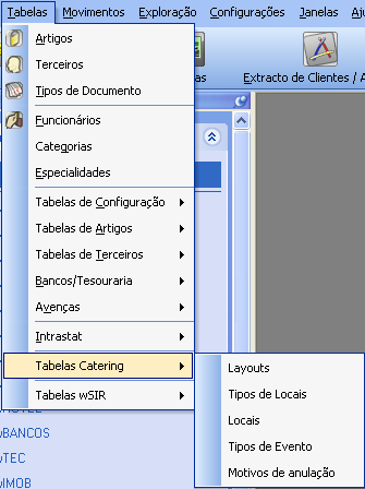 Obviamente estes serão menus bases, que na altura do orçamento poderão ser modificados de acordo com o desejo do cliente Descrevem-se de seguida os campos necessários: Tipo de Ficha: Deverá indicar