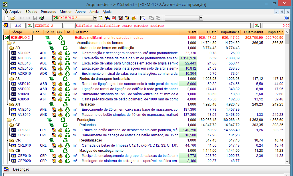 27 Fig. 4.13 Voltado a premir Seguinte o programa mostra o Índice de sustentabilidade do edifício. Fig. 4.14 Premindo Seguinte será apresentado o ponto Estudo de viabilidade imobiliária.