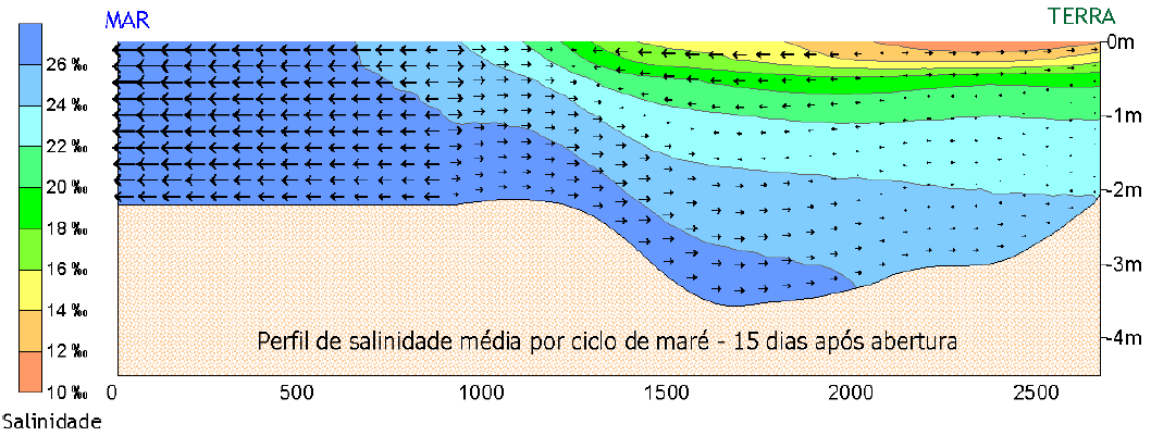 cação em relação a esse parâmetro. A gradação da salinidade apresentada é tipicamente de sistemas estuarinos, o qual favorece a diversidade biológica.