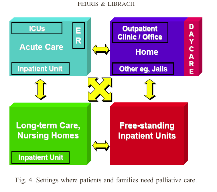 Diferentes cenários em que pacientes e familiares necessitam de Cuidados Paliativos Frank D.