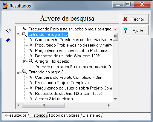 54 O sistema: onde exibe todas as regras contidas no SISREQUI, mostrado