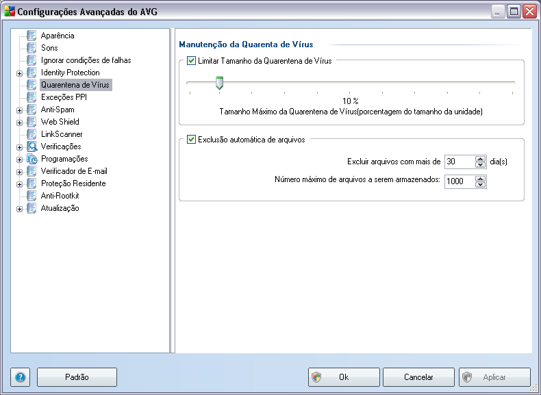 Pode acontecer que, por alguma razão, você precise desligar um componente por certo tempo (não é recomendável, você deve tentar manter todos os componentes sempre ligados e em sua configuração