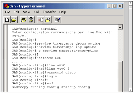 Gerenciamento com Copiar e Colar Exibir a configuração na tela, com o comando show runningconfig; Pressionar a barra de espaço quando o prompt "- More -"