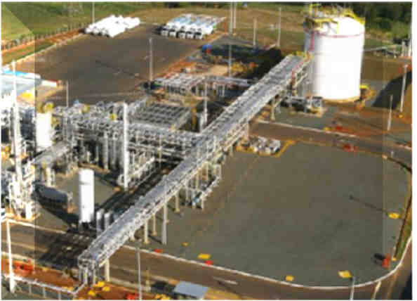 Example: Gas Distribution PIPELINE PLANT Liquefaction Plant with capacity for 350 to 400 thousand m³/day of NG; Inventory corresponding to at least 7