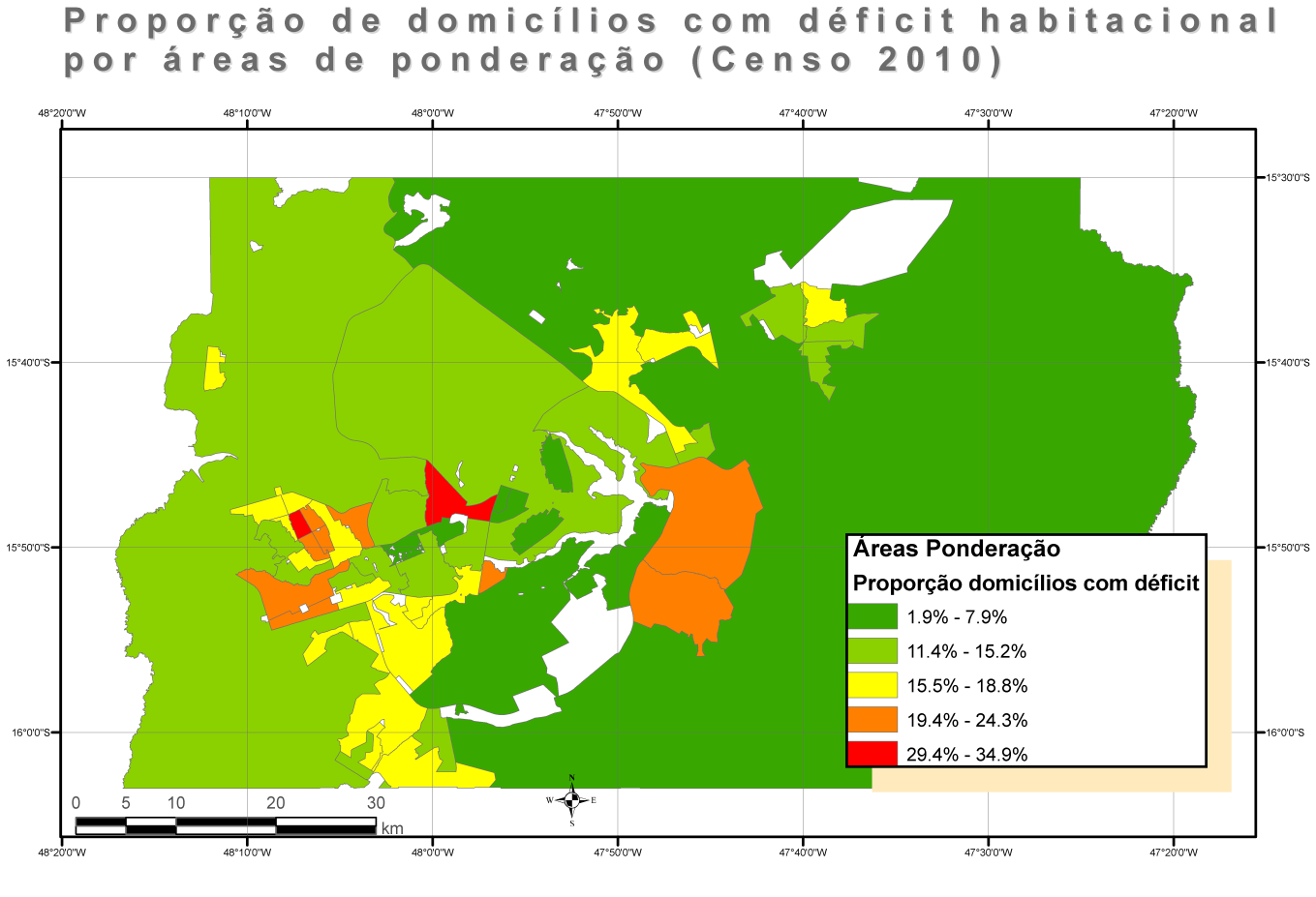 Tabela 10 - Estimativa déficit habitacional e seus componentes, por municípios selecionados CENSO, 2010 UF Município Déficit Precárias Coabitação Excedente Proporção Adens.