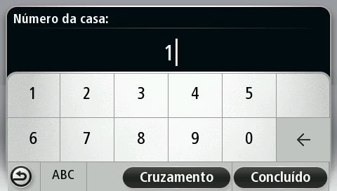 Quando a cidade correta surgir na lista, toque no nome para selecionar o destino. 5. Insira o nome da rua. As ruas com nomes semelhantes são mostradas na lista enquanto você digita.