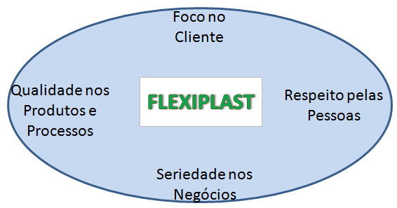 48 Os valores foram colocados dentro de uma elipse, ilustrando que eles estão fortemente ligados e que não adianta agir conforme apenas um dos valores; todos devem ter suas atividades e