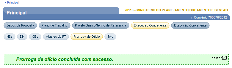 Figura 136 O sistema exibirá mensagem Aditivação concluída com sucesso!