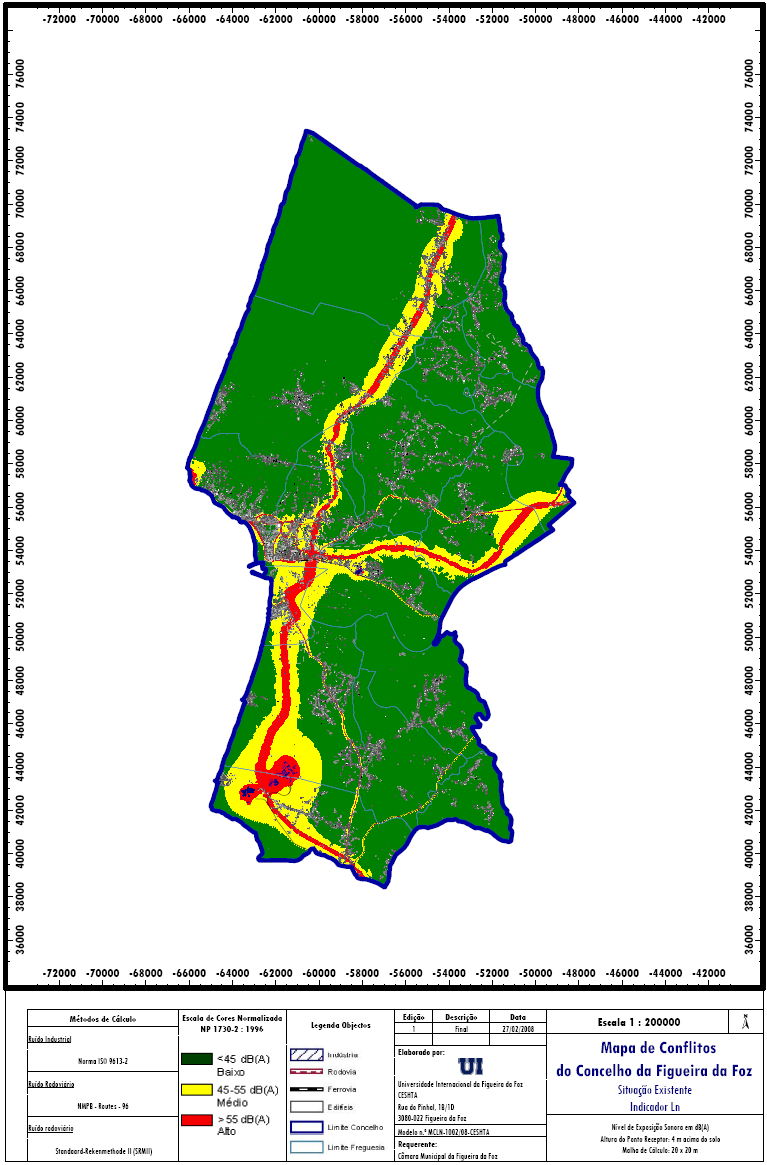 Figura 4 Mapa de Conflitos do Concelho da Figueira