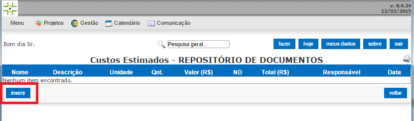 O projeto pode ser acompanhado através de relatórios de desempenho com o status do projeto e o planejado versus o realizado.