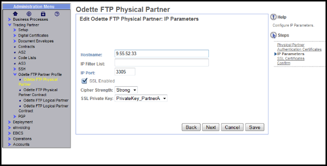 continued 3 Assign a System Certificate as Private Key.