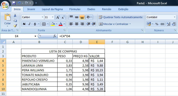 Ferramentas de Acesso rápido. Vale lembrar que a versão atual do Excel é.xlsx, enquanto nas versões anteriores adotam o.xls. 4 Estilos de Moeda Ao inserir números/valores nas células das planilhas, não há um estilo moeda definido.