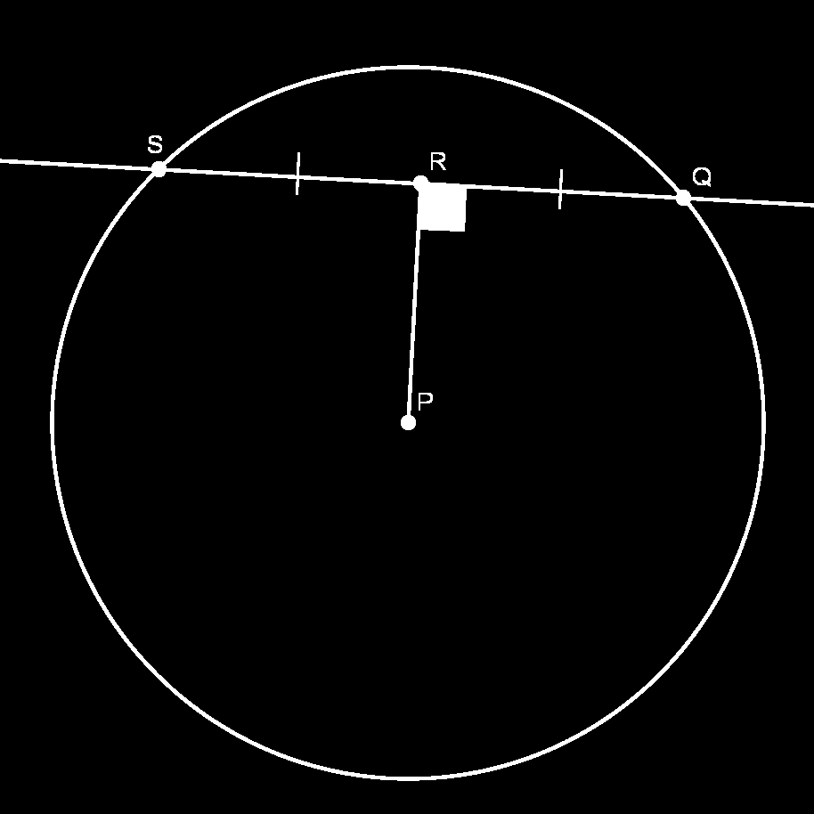 Geometria Euclidiana Plana Proposição 6.19. Um raio é perpendicular a uma corda (que não é um diâmetro) se e somente se a divide em dois segmentos congruentes. AULA 6 Figura 6.