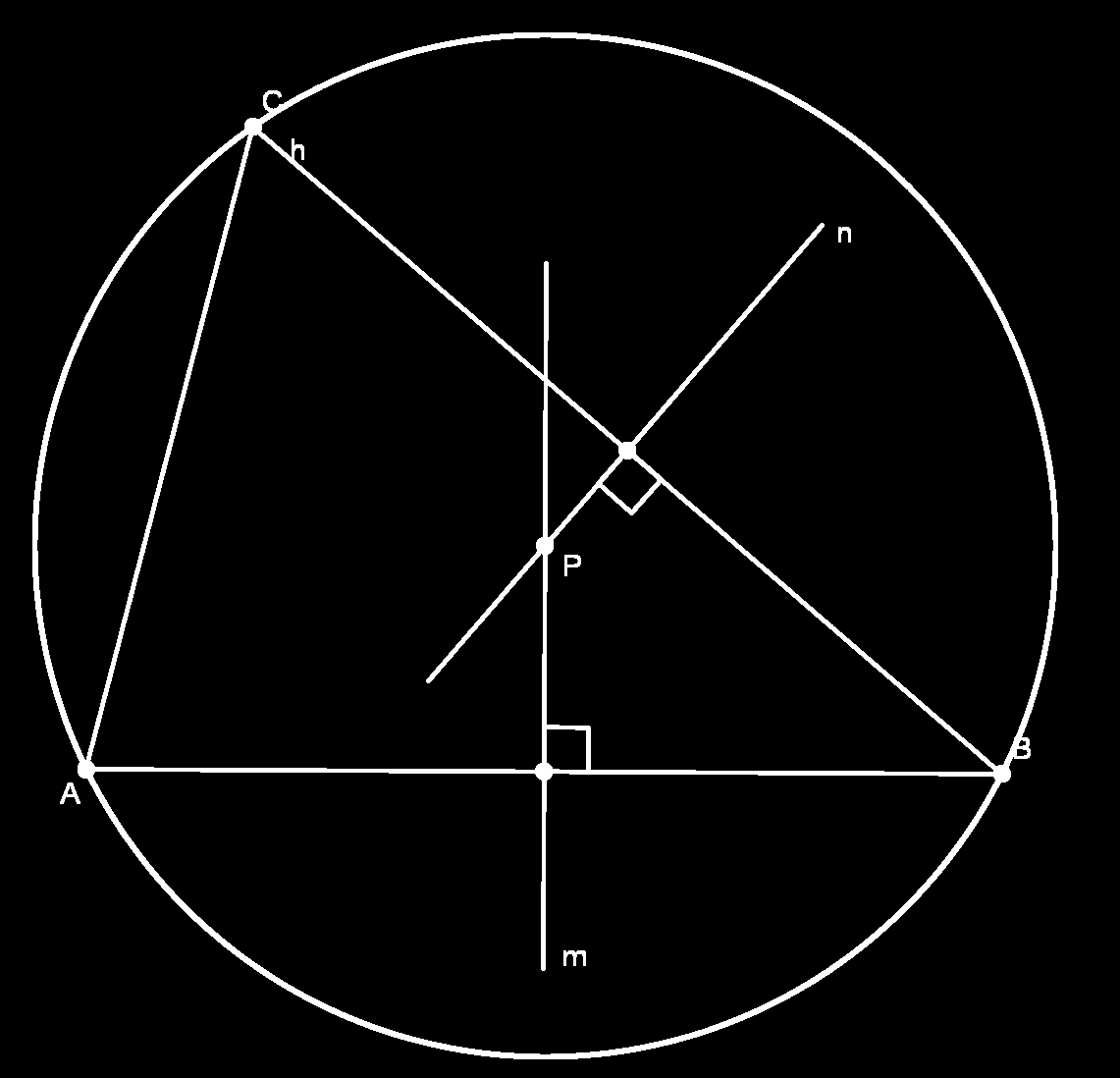 Geometria Euclidiana Plana AULA 6 Figura 6.14: Corolário 6.3. As mediatrizes dos lados de um triângulo encontramse em um mesmo ponto.