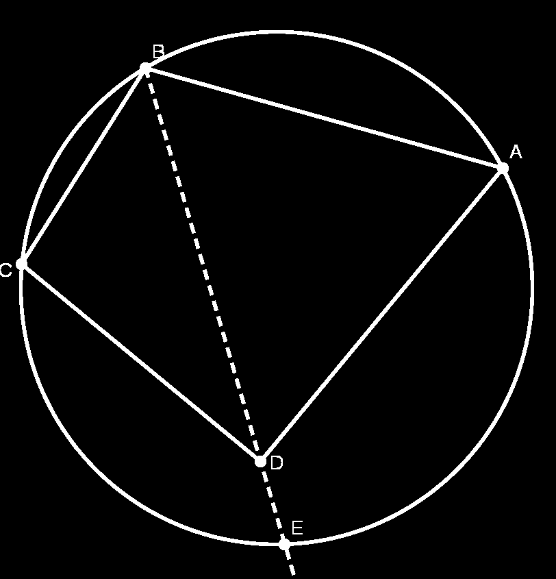 Geometria Euclidiana Plana AULA 6 Figura 6.16: Caso 1: D esta fora do círculo. Seja E o ponto de interseção de BD com o círculo. Teorema do Ângulo Externo, temos Pelo AÊB > A ˆDB e BÊC > C ˆDB.