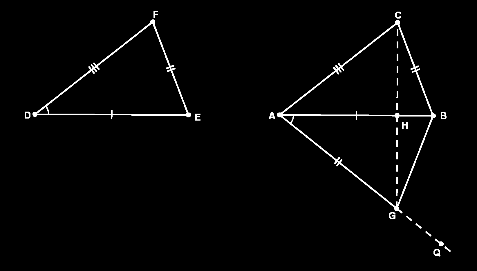 Geometria Euclidiana Plana respondentes congruentes então os triângulos são congruentes. AULA 3 Figura 3.8: Altura Demonstração Sejam ABC e DEF triângulos tais que AB = DE, BC = EF e AC = DF.