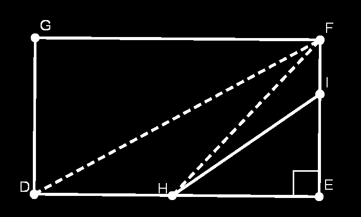 Geometria sem o Postulado das Paralelas Figura 4.17: Figura 4.18: Passo 4: Todos os triângulos retângulos têm defeito zero. Se ABC é um triângulo retângulo e DEF G um retângulo arbitrariamente grande.