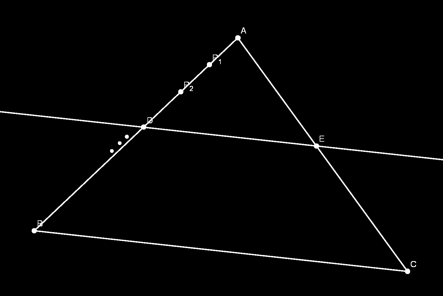 Geometria Euclidiana Plana Corolário 5.3. Suponha que k retas paralelas a 1,..., a k cortam duas retas m e n nos pontos A 1,..., A k e nos pontos B 1,..., B k, respectivamente.