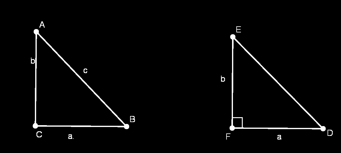 O Axioma das Paralelas Figura 5.11: Exercício 5.4. Nas condições anteriores,prove que h 2 = AD DB. ˆ O próximo teorema é simplesmente a recíprova do Torema de Pitágoras. Teorema 5.11. Se a, b e c são as medidas dos lados de um triângulo e satisfazem c 2 = a 2 + b 2, então o triângulo é retângulo com hipotenusa c.