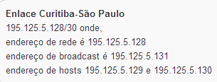 Conceitos e Exemplo VLSM VLSM Resolução Precisaremos também de sub-redes para endereçar os links pontoa-ponto entre as unidades.