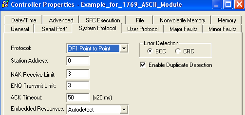 Capítulo 4 Comunique-se pelas redes 2. Clique na guia Serial Port. 3. A partir do menu Mode, selecione System. 4. Especifique as configurações de comunicação. 5. Clique na guia System Protocol. 6.