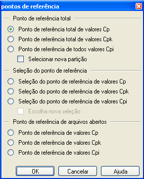 Você pode abrir a janela de configurações Benchmark com o mouse botão direito do mouse sobre o elemento gráfico benchmark e as características / função