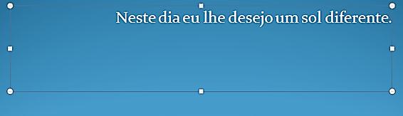 Para a caixa de texto com a descrição Clique para adicionar um subtítulo utilize o mesmo procedimento.