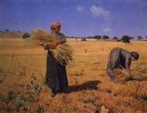 No tempo das colheitas eram empregados muitos camponeses.