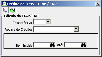 CIAP - CIAF CIAP - CIAF Controla os créditos de ICMS do ativo permanente.