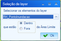 Ao clicar nesta função o cursor fica habilitado para selecionar através de um clique um polígono contido no Mapa Principal.