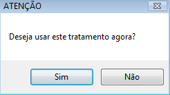 Botão: Quero usar este tratamento Ao apertar este botão, o nome da doença e o seu tratamento será transferido para tela da localização de pontos.