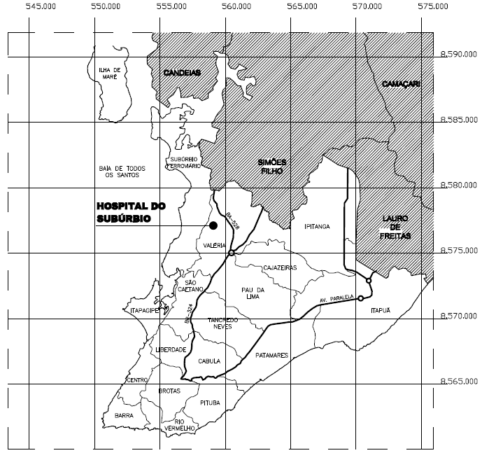 Hospital do Subúrbio - HS Localização Salvador - Bahia O terreno