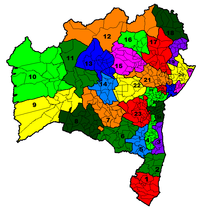 Figura 1 Mapa da Regionalização Bahia Fonte: Resolução