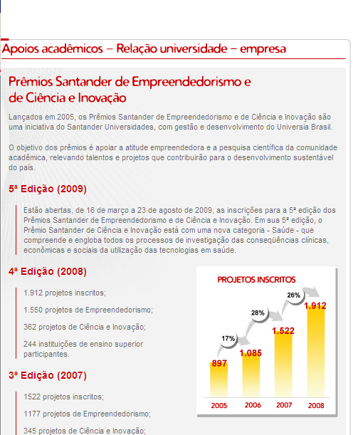 61 esperados (quantitativos e qualitativos), caráter inovador, potencia para a geração de riqueza, e análise de impactos social e ambiental.